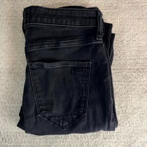 Hollister High Rise‎ Jean Leggings Black Skinny Pants Size 27x30